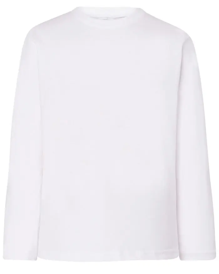 Camiseta manga larga unisex kids blanco